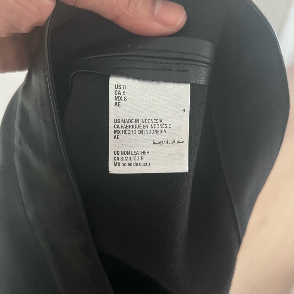Alfani  Faux Leather A-Line Skirt | size 8| - Picture 8 of 8